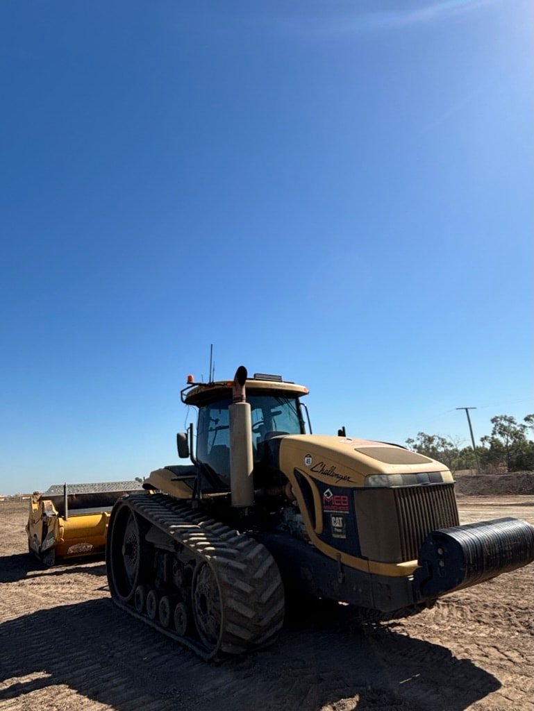 Challenger tracked tractor and scraper